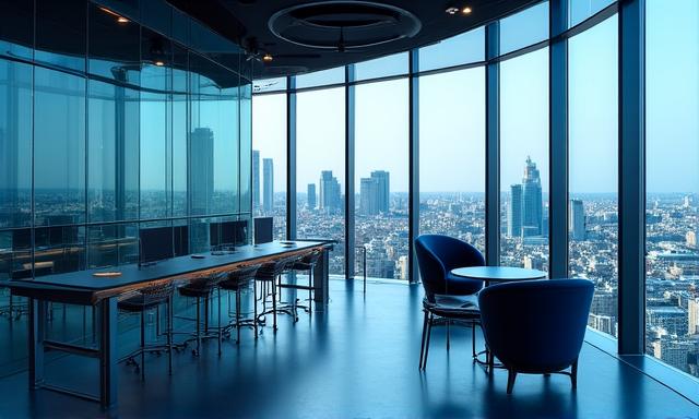 Modern automated office environment in London