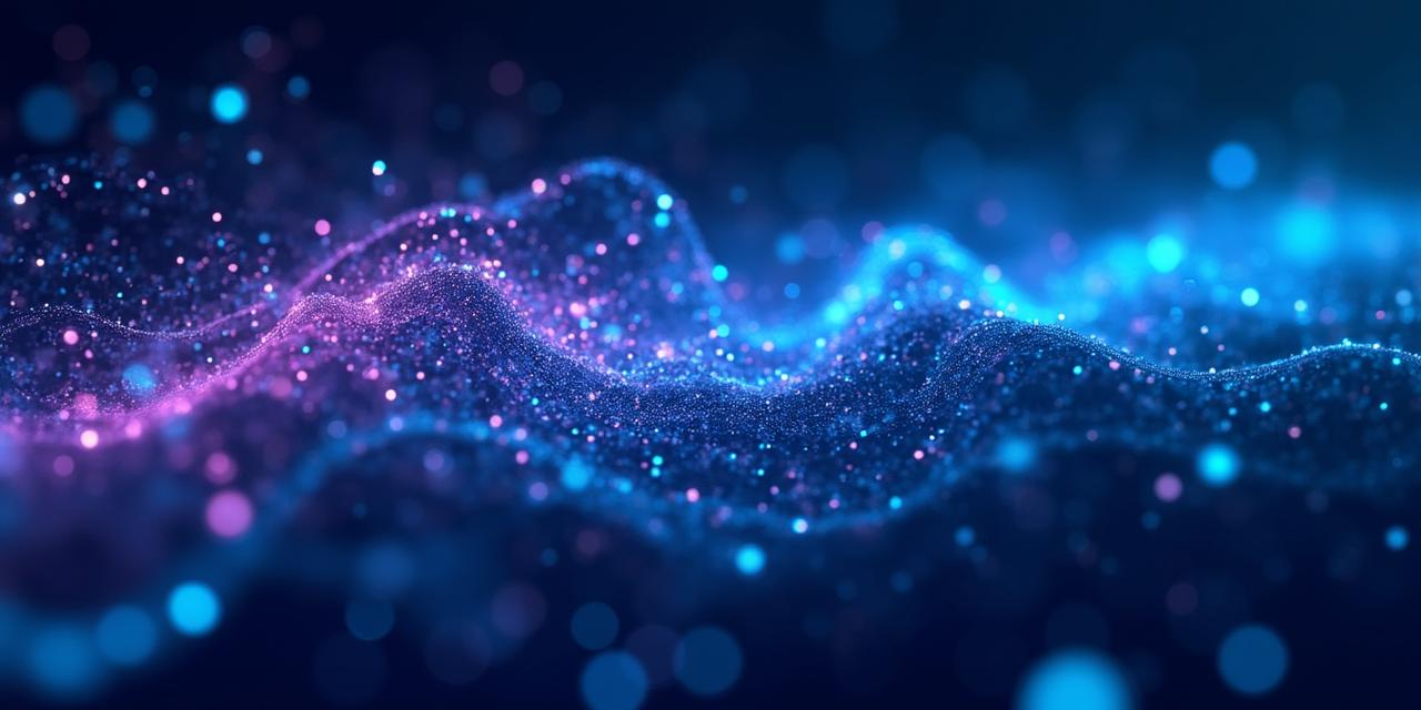 Abstract visualization of AI processing complex business documents