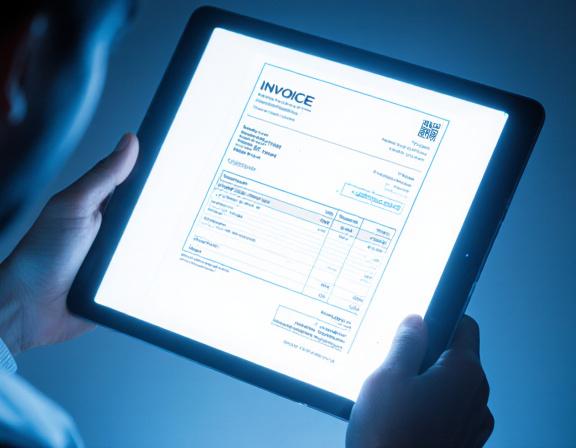 Digital scanning of financial documents with data overlays